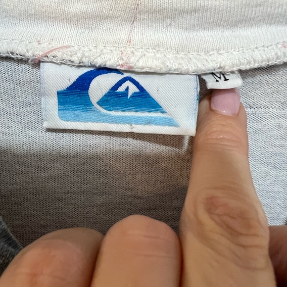 VTG 90s Quicksilver Cotton Tee Mens Sz M Relaxed Fit USA Made Surf Skate #437 - Picture 2 of 3